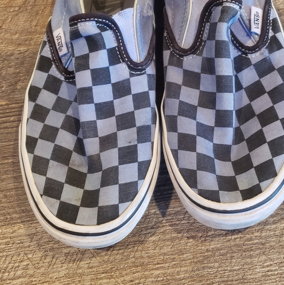 Big boys vans size 6, dyed blue